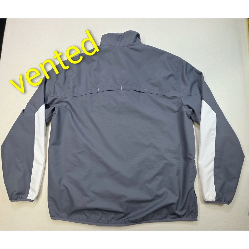 Oberlin College Adidas Jacket Mens XL Pullover Windbreaker Lined Team Issue - Picture 9 of 10